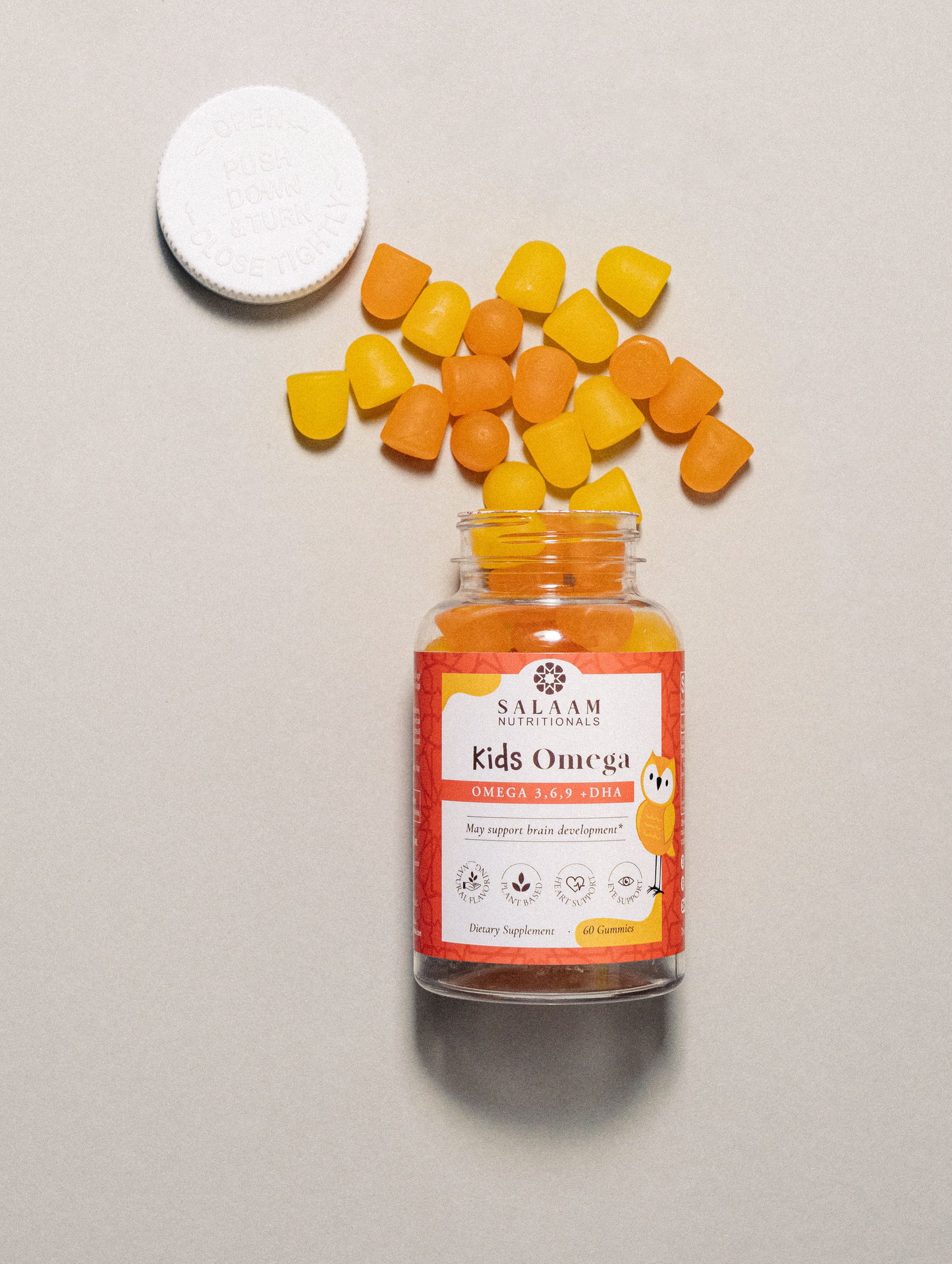 Omega 3, 6 & 9 Gummies with DHA for Kids - 60 Count | Salaam Nutritionals