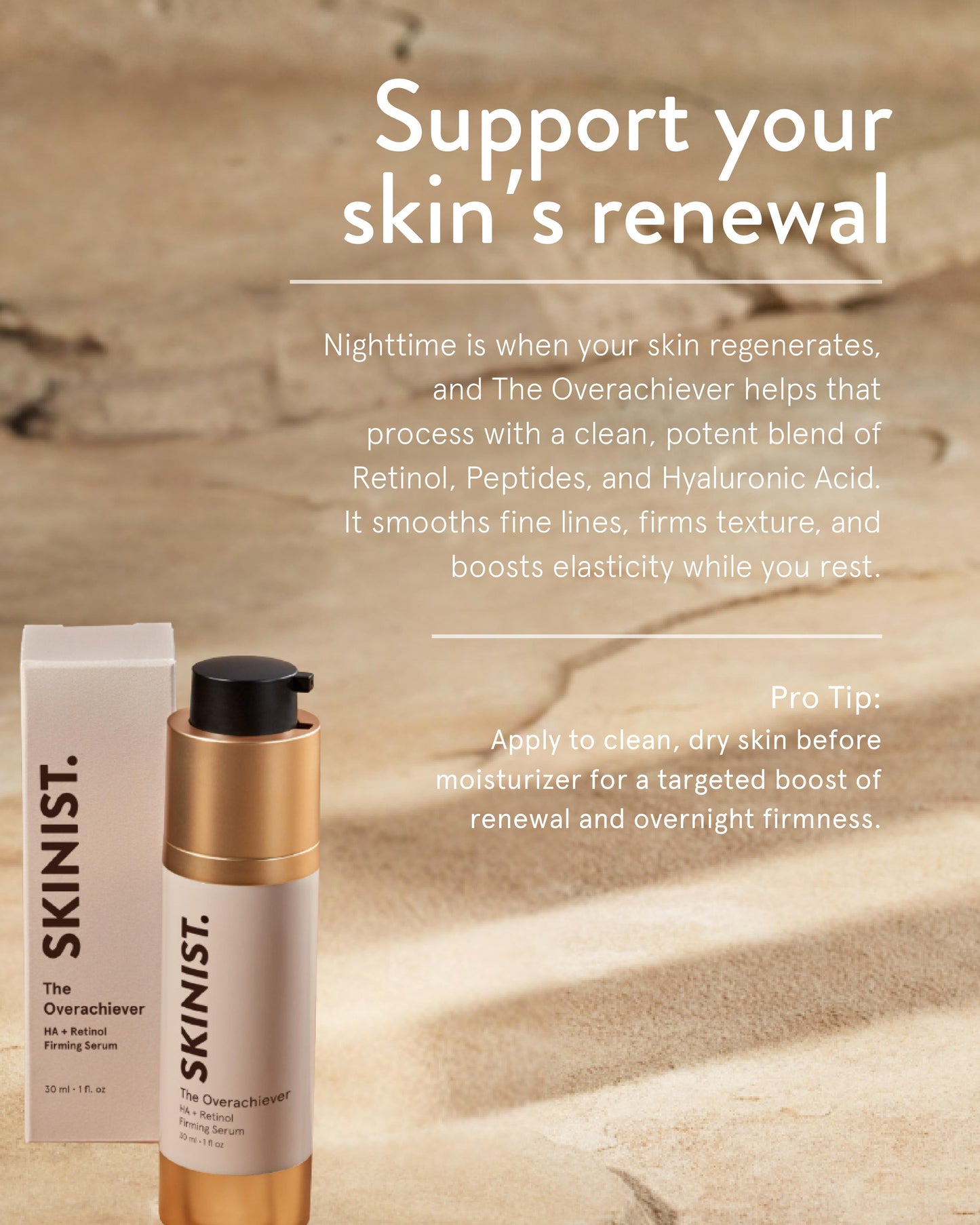 The Overachiever Hydrating Serum with Hyaluronic Acid and Retinol