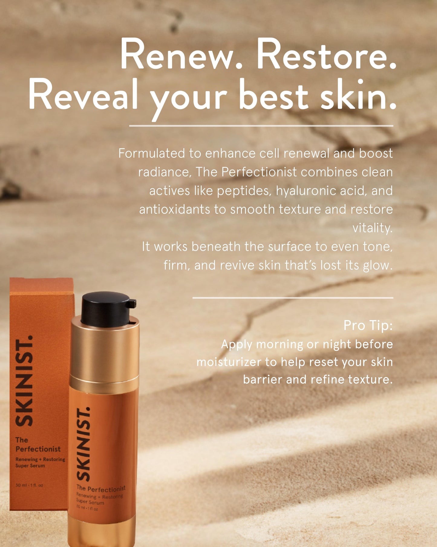 The Perfectionist Refining Serum with Retinol, Hyaluronic Acid, and Niacinamide