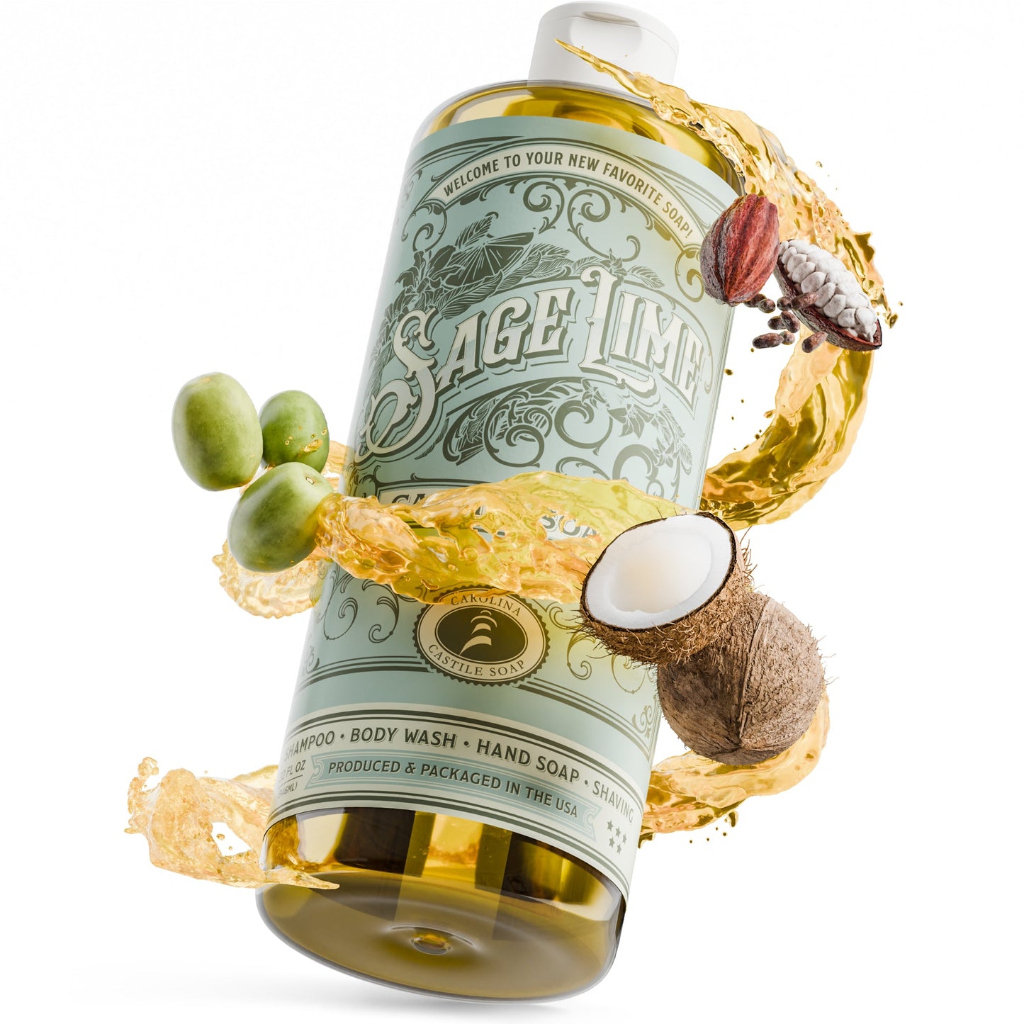 Sage Lime Castile Soap