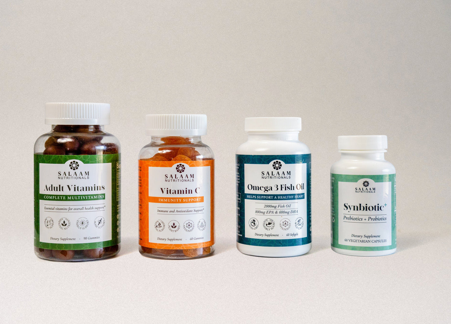 Gut Health Restore Bundle – Multivitamin, Vitamin C, Fish Oil, and Synbiotic+