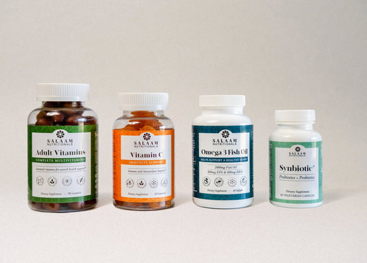 Gut Health Restore Bundle – Multivitamin, Vitamin C, Fish Oil, and Synbiotic+