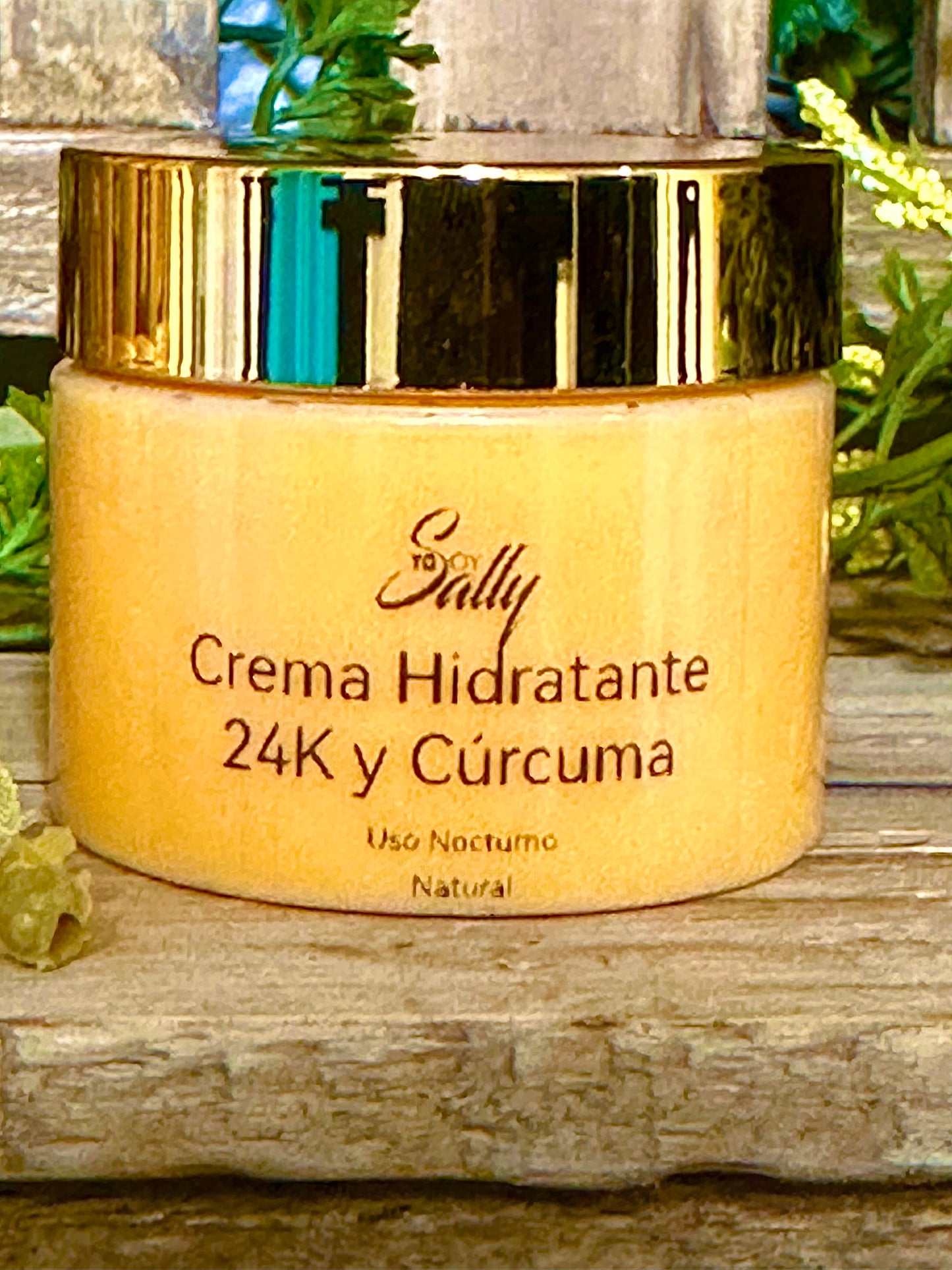 Natural Crema Hidratante 24K y Cúrcuma Unisex