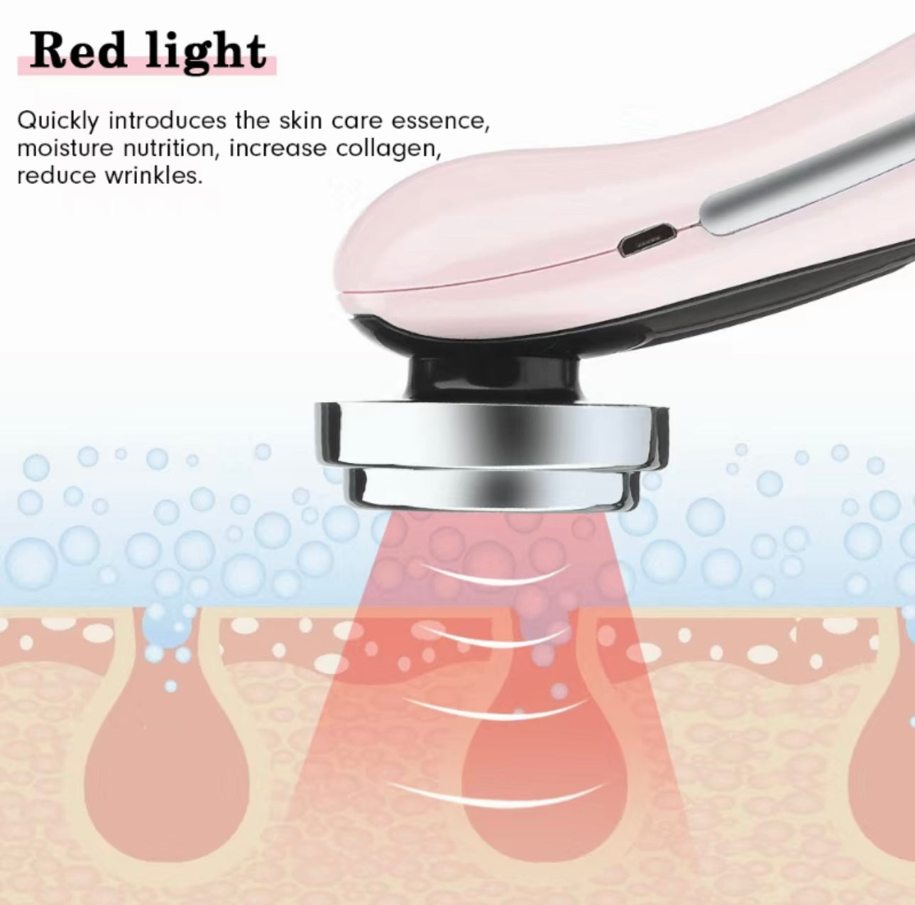 Face Lift Device EMS RF Microcurrent White