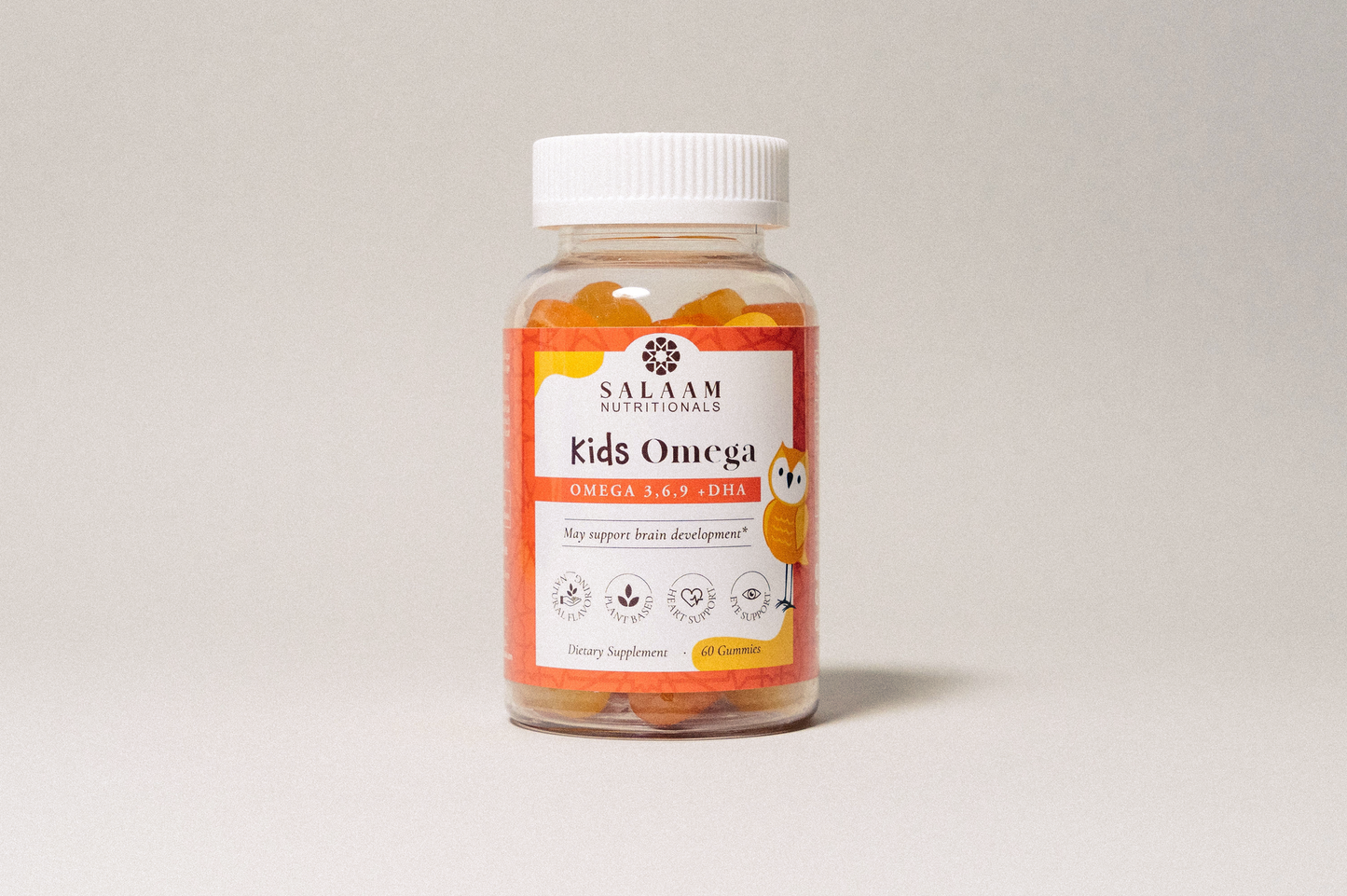 Omega 3, 6 & 9 Gummies with DHA for Kids - 60 Count | Salaam Nutritionals