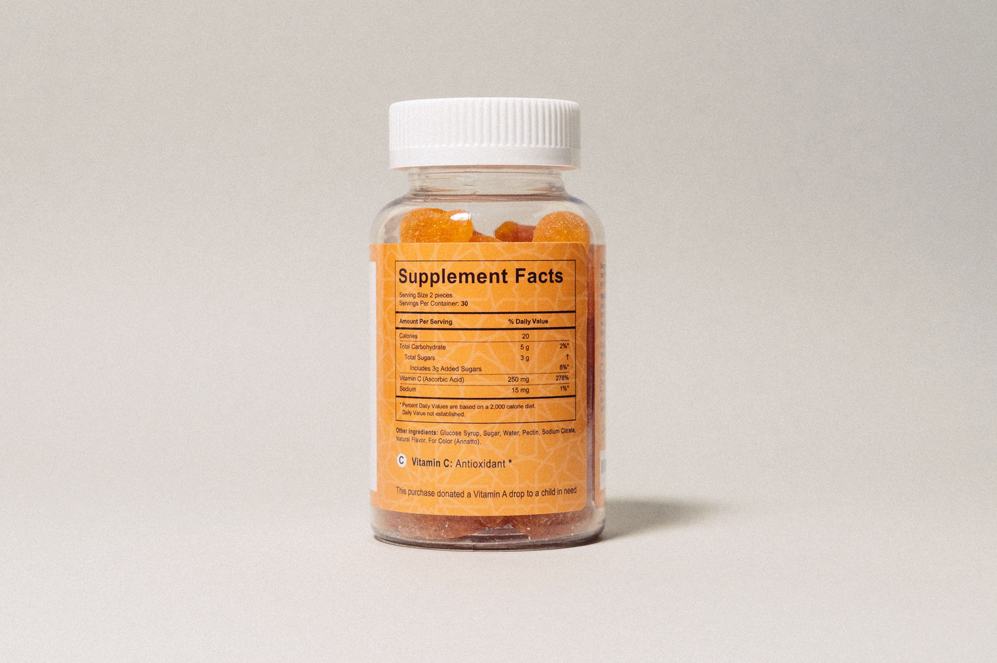 Vitamin C Chewable Gummies - 60 Count | Salaam Nutritionals