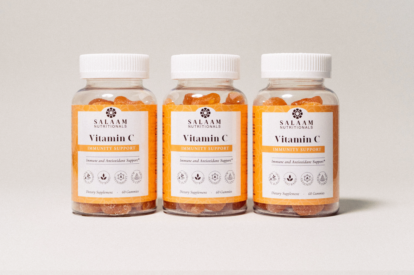 Vitamin C Chewable Gummies - 60 Count | Salaam Nutritionals